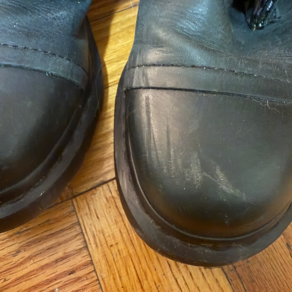 RARE Dr. Martens Leather Triumph 1914 Boots Foldover Floral Print Lining US 9 - Picture 6 of 6
